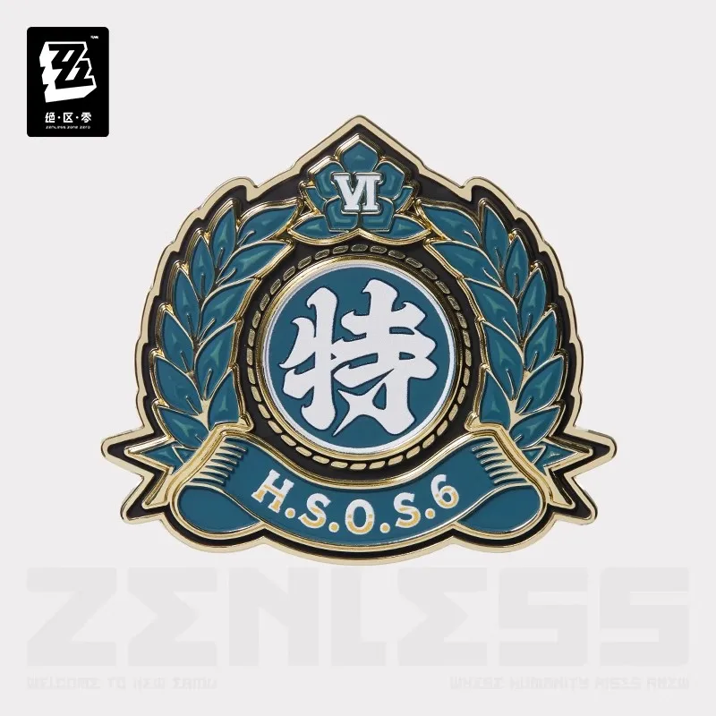 Official miHoYo Zenless Zone Zero Camp Series Metal Badge Second Volume Anime, Gaming Merchandise, Accessories