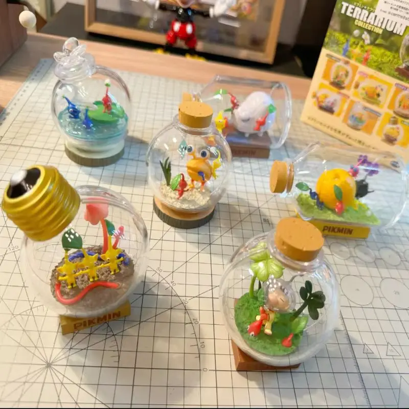 In Stock Original  Pikmin Terrarium Collection Blind Box Game Anime Mini Figures Candy Toys  Gifts For Fans Kids Toys Gift