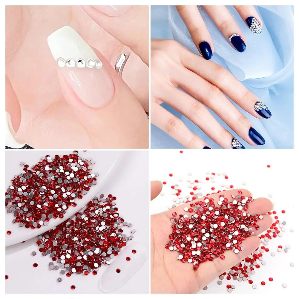 Gemas de resina para arte em unhas, 4mm, 1000 peças de strass semi-flat para manicure e artesanato diy, brilho adesivo multi-superfície não tóxico b2f3