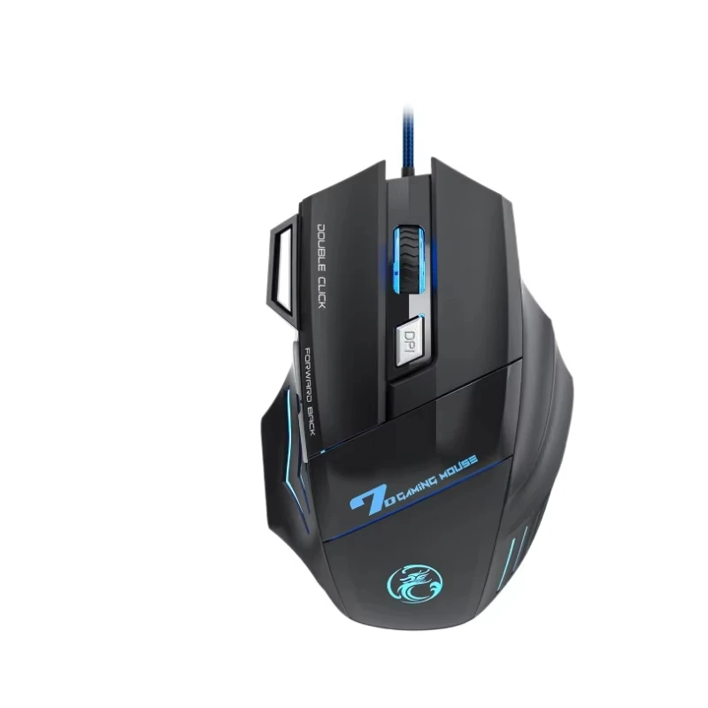 RGB Backlit 4-Keys Wired USB Gaming Mouse DPI Adjustable Ergonomic Design Gamer Ergonomic Optical Mouse For PC Computer Laptop