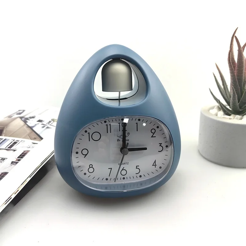 

Nordic Egg-shaped Alarm Clock Minimalist Children's Clock Bedside Clock Cute Student Elderly Digital Pointer Alarm Desk Clock