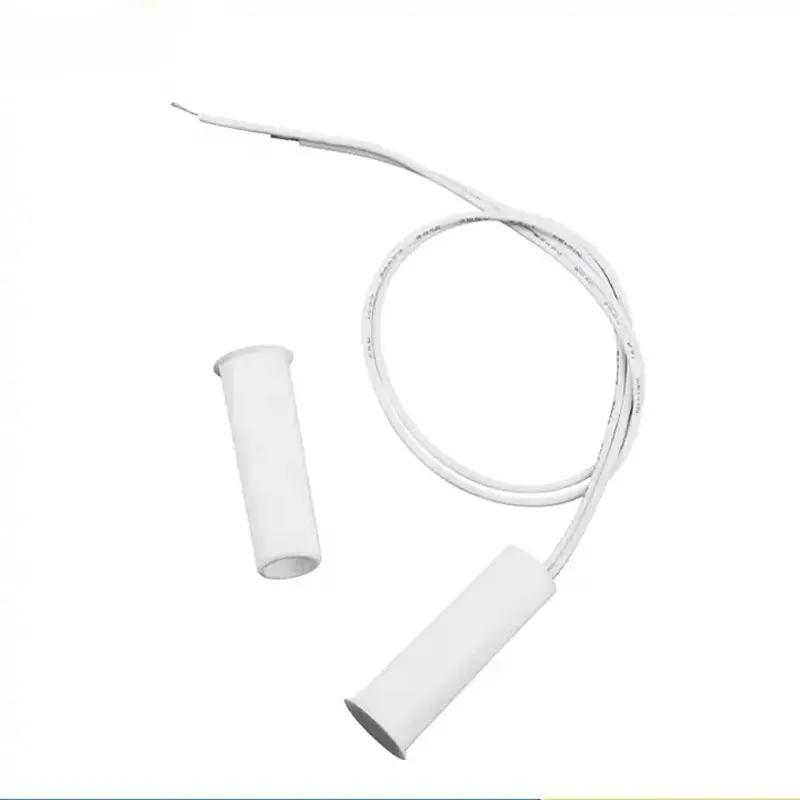 10pcs Door Window Usage Flush Mount Wired  Magnetic Contact Sensor With OKI Reed Switch For Home Security Alarm System