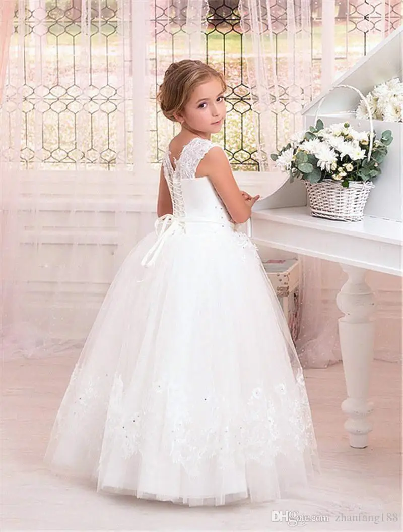 Flower Girl Dresses For Wedding Halloween Easter Birthday Princess Dress Communion Party Prom Pageant Bridesmaid Wedding Gown