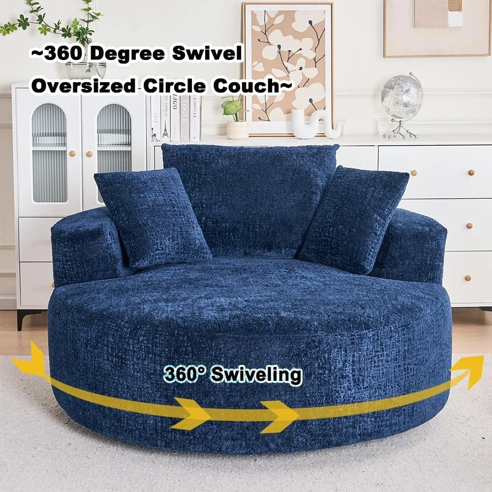 كرسي برميل دوار كبير الحجم حديث من Akili منجد أريكة صالة نادي كرسي الترفيه كرسي مستدير لغرفة المعيشة في الفندق #3