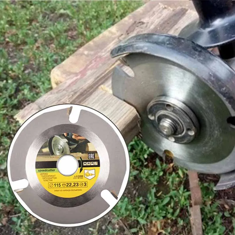 3/6 Teeth 4 Inch Circular Saw Blade Cemented Carbide Tipped Wood Cutting Disc Woodworking Tools Angle Grinder Wheel 115mm 125mm