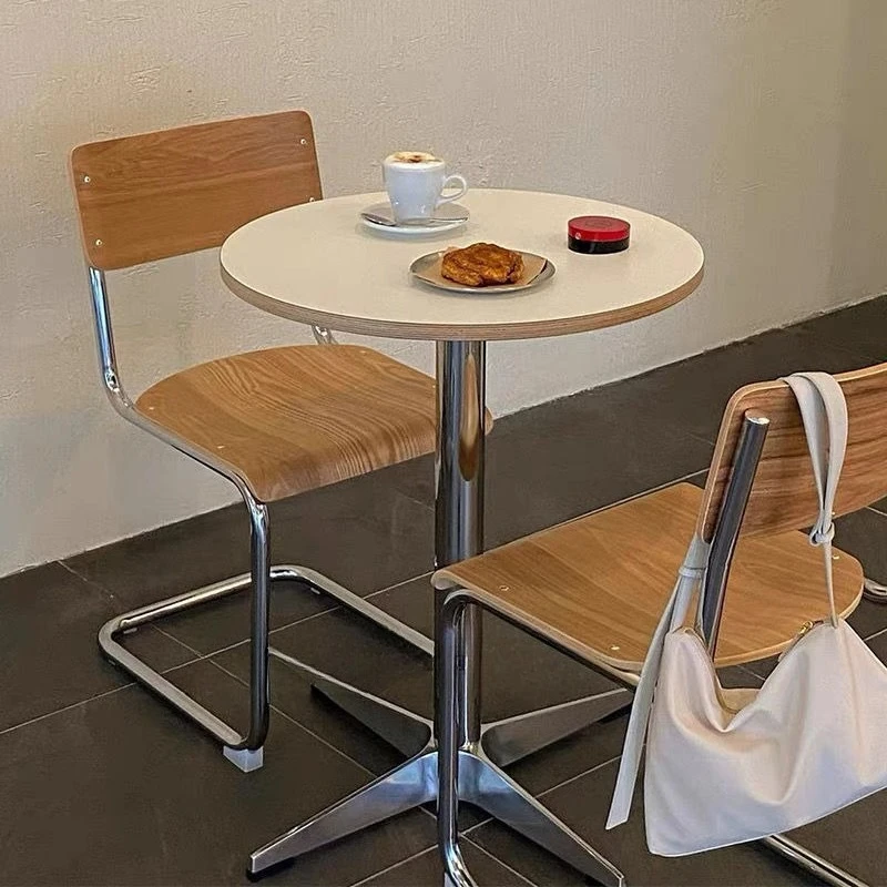 

Medieval Eames Dining Table Internet celebrity ins Blogger Desk Small Unit Straight Foot Designer Negotiation Coffee Round Table