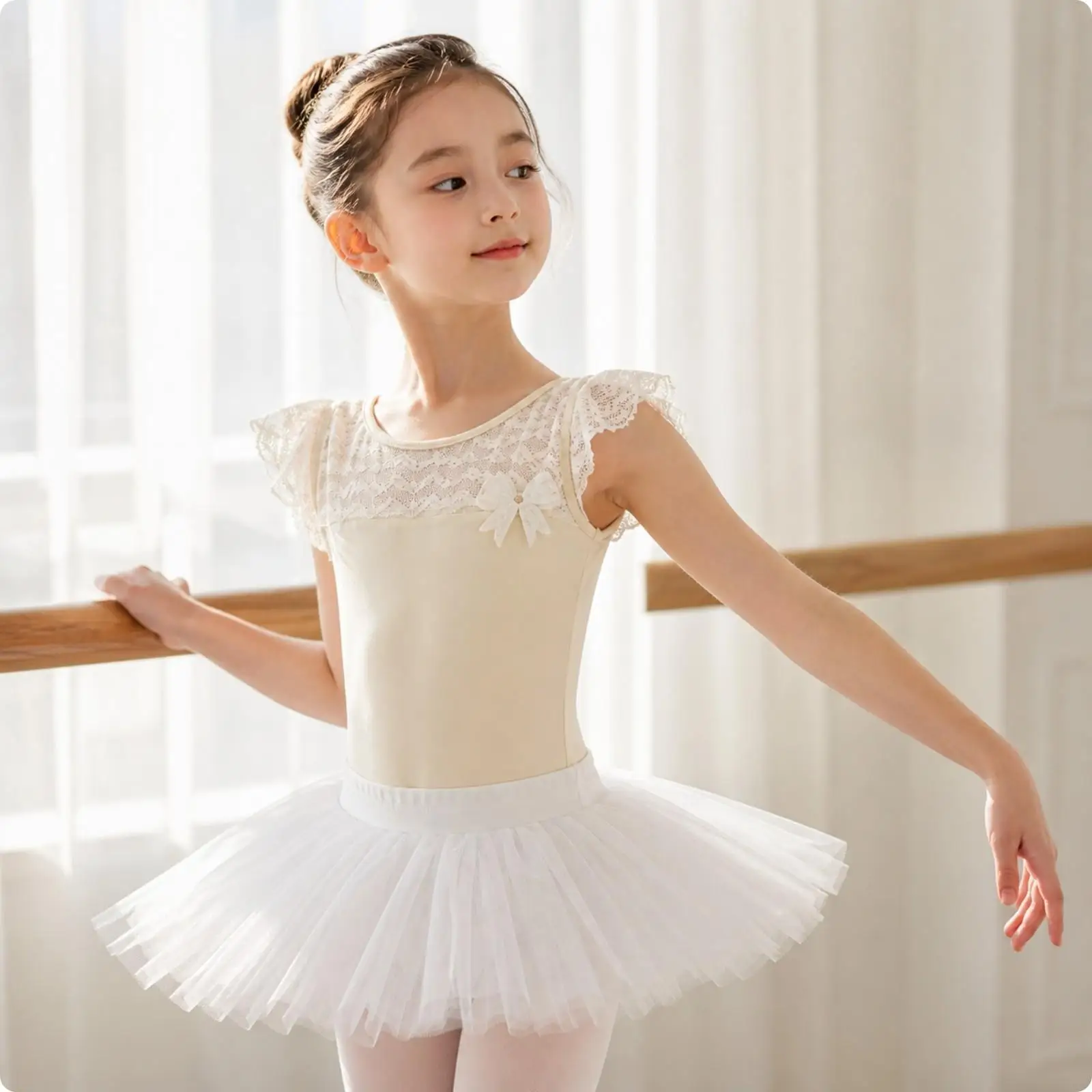 girl-dancewear-set-with-lace-bodice-and-snap-crotch-for-studio-practice-performance