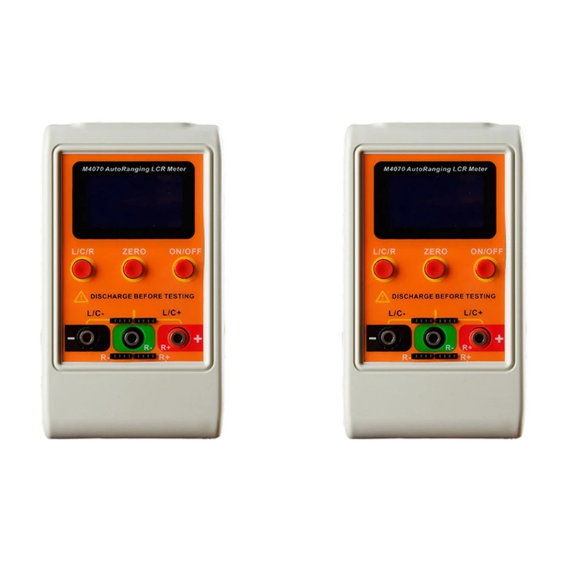 

Autoranging LCR Bridge Meter Capacitance Inductance Meter Range100h 100MF 20MR ( With SMD Clip)