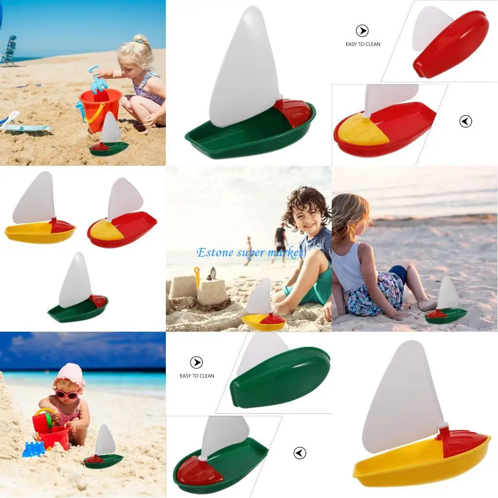 090B 야외 실내 물놀이용으로 설정된 안전한 비독성 어린이 해변 놀이 범선