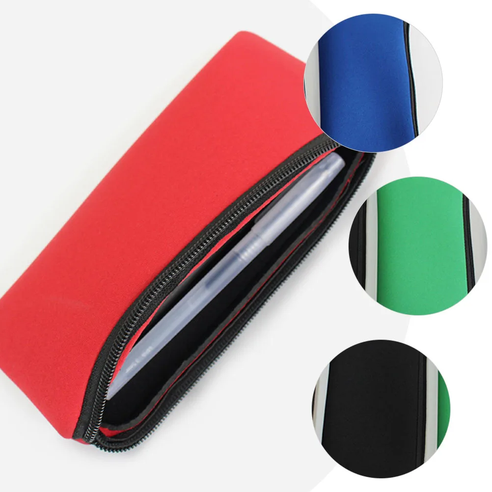 

4 pcs Storage Bags Large Capacity Stationery Organizer Zipper Pencil Bags For Students Portable Pen Pouch Tool Storage Pencil