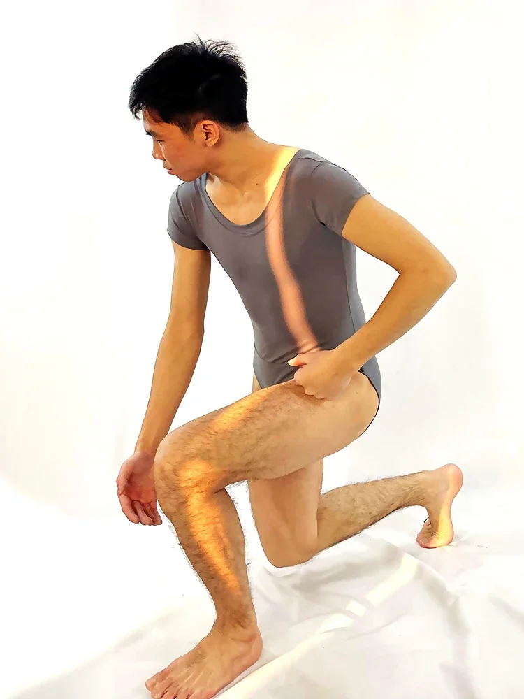 الأبيض الباليه أكمام U الرقبة يوتار النايلون عارية الذراعين دنة Dancewear الجمباز يوتار اليوغا الرقص ارتداءها زي بذلة