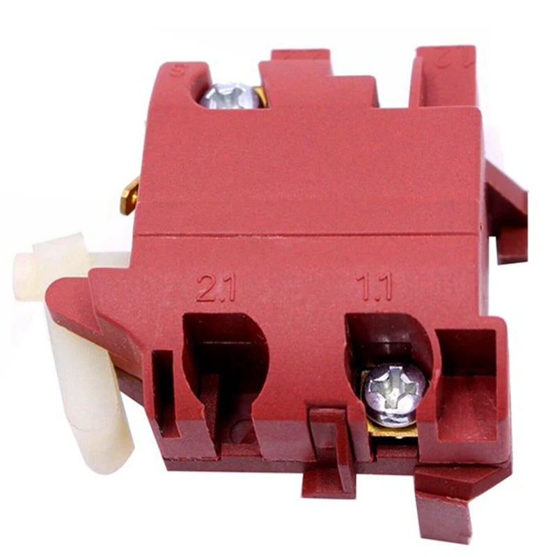 Trigger Button Switch Red Trigger Button Switch For  GWS7-125 Angle Grinder,Power Tools Accessories 5Pc