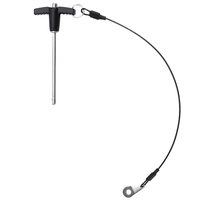 

2025 Trend T Handle Quick Release Pin 0.2 Inch Diameter ,Stainless Steel Ball Locking Pin With Push Button Lanyard Cable