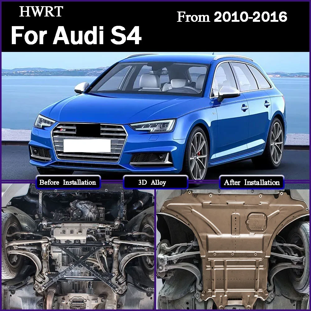 

Under Engine Guard Splash Shield Mud Fender Cover Plate Fender Mudguard Protector For Audi S4 2010 - 2016 2.0T