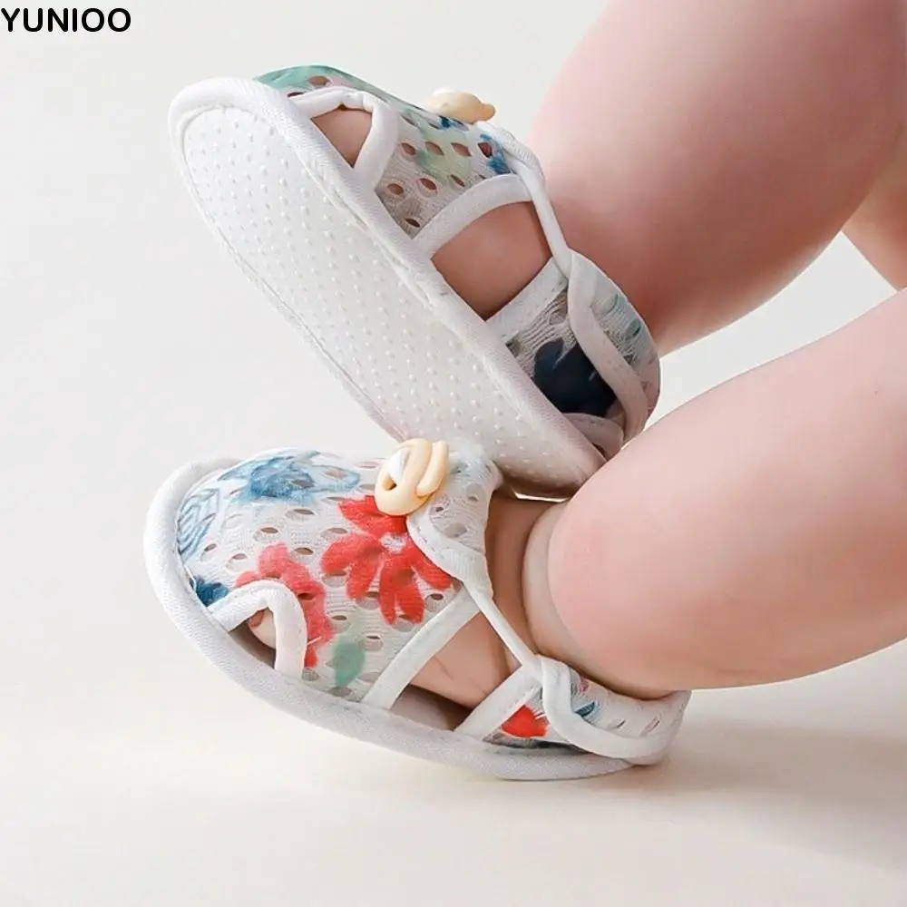 

Casual Breathable Baby Shoes Soft Sole Machine Washable Toddler Shoes Flexible Fit Comfortable Infant Anti-slip Sandals Outdoor