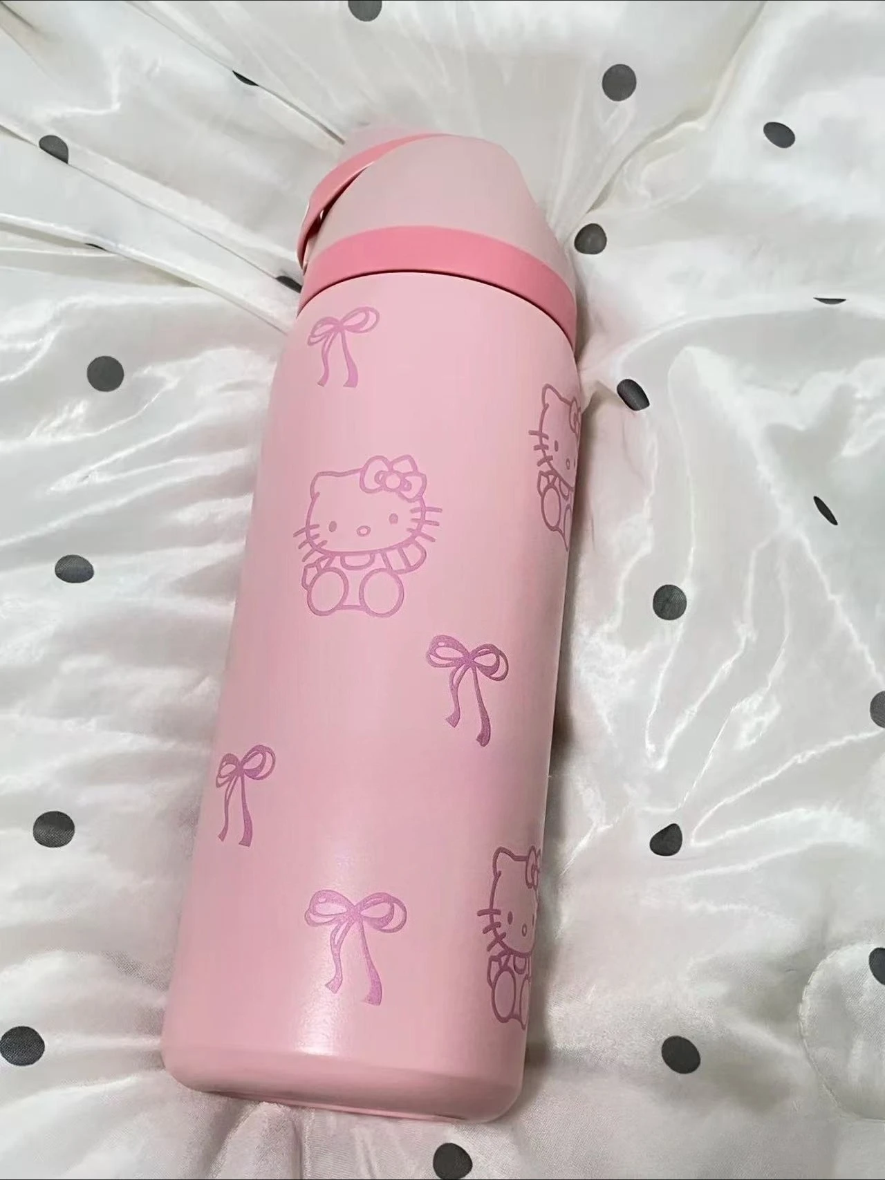 Sanrio Hello Kitty 32 Oz Owalaowala taza Boneyard botella de agua al vacío vaso de agua taza térmica de acero inoxidable Col Original