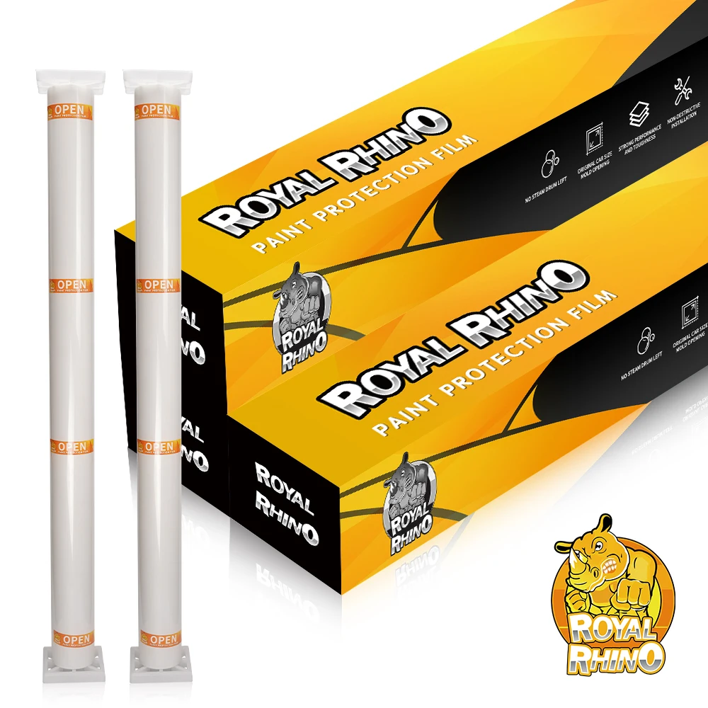 

ROYAL RHINO мгновенный самовосстанавливающийся ТПУ PPF 7,5 мил, 10-летняя гарантия, прозрачная защитная пленка для автомобильной краски, нанопокрытие, не желтый