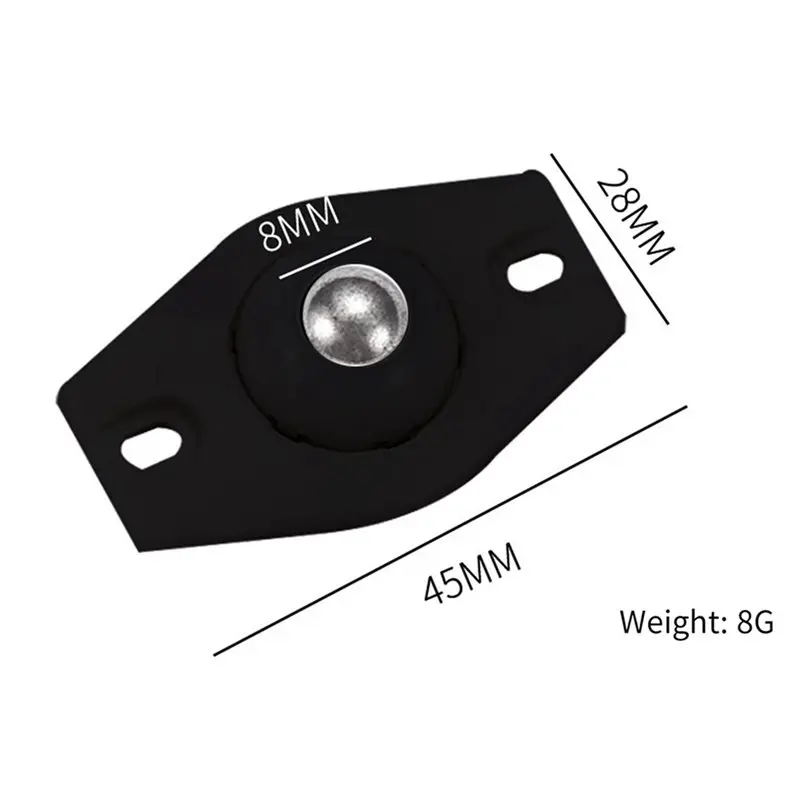 MOPHE-40 PCS Mini Ruedas Giratorias Ruedas para Muebles Ruedas Autoadhesivas Ruedas 360 ° Mini rueda universal con bola de rodillo