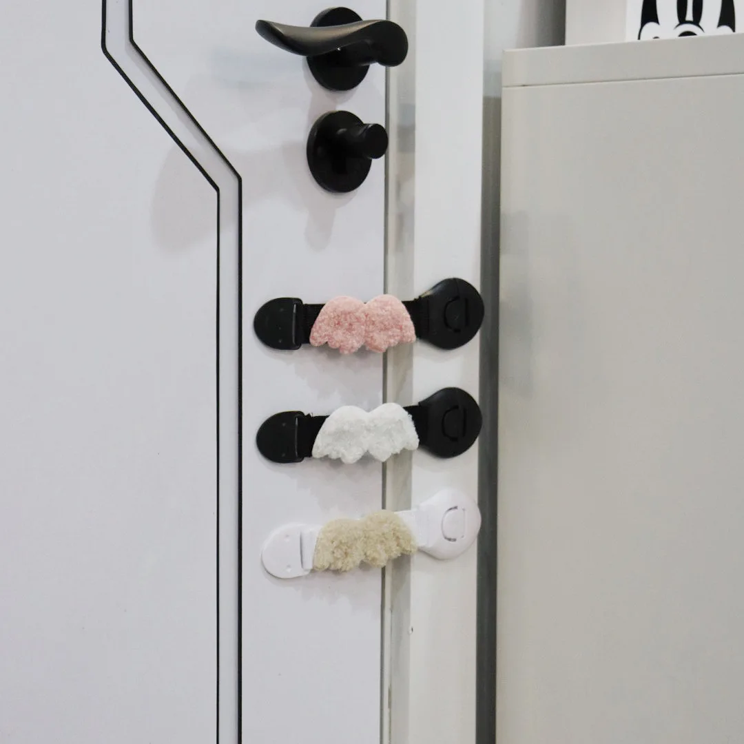 

Блокиратор для детской безопасности INS, дверной замок для холодильника, шкафа, ручной замок с защитой от зажимов, Пряжка для раздвижной двери без перфорации