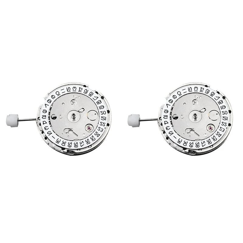2X DG2813 Movement White Calendar Date Mechanical Automatic Movement Substitute Miyota 8215 821A Movement