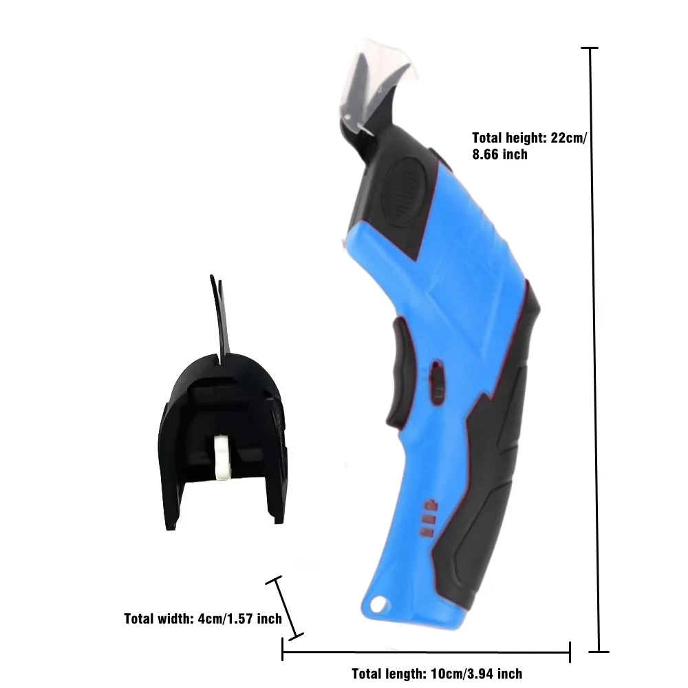 Electric Scissors Cloth Cutting Machine Lithium Charging PVC Leather Sewing Tailor Scissor Tungsten Steel Blade Doubl Blade Tool