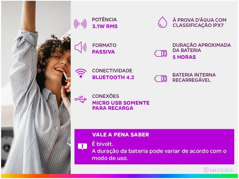 JBL-Go صندوق صوت محمول ببلوتوث أساسي ، Bivolt