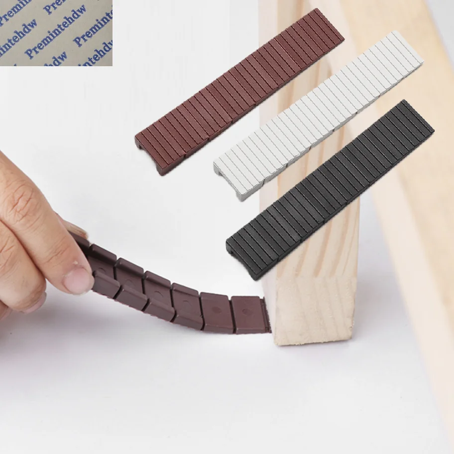 100Pcs Plastic Wobble Wedge Shims Leveler Sectional Leveling Pad Furniture Table Cabinet