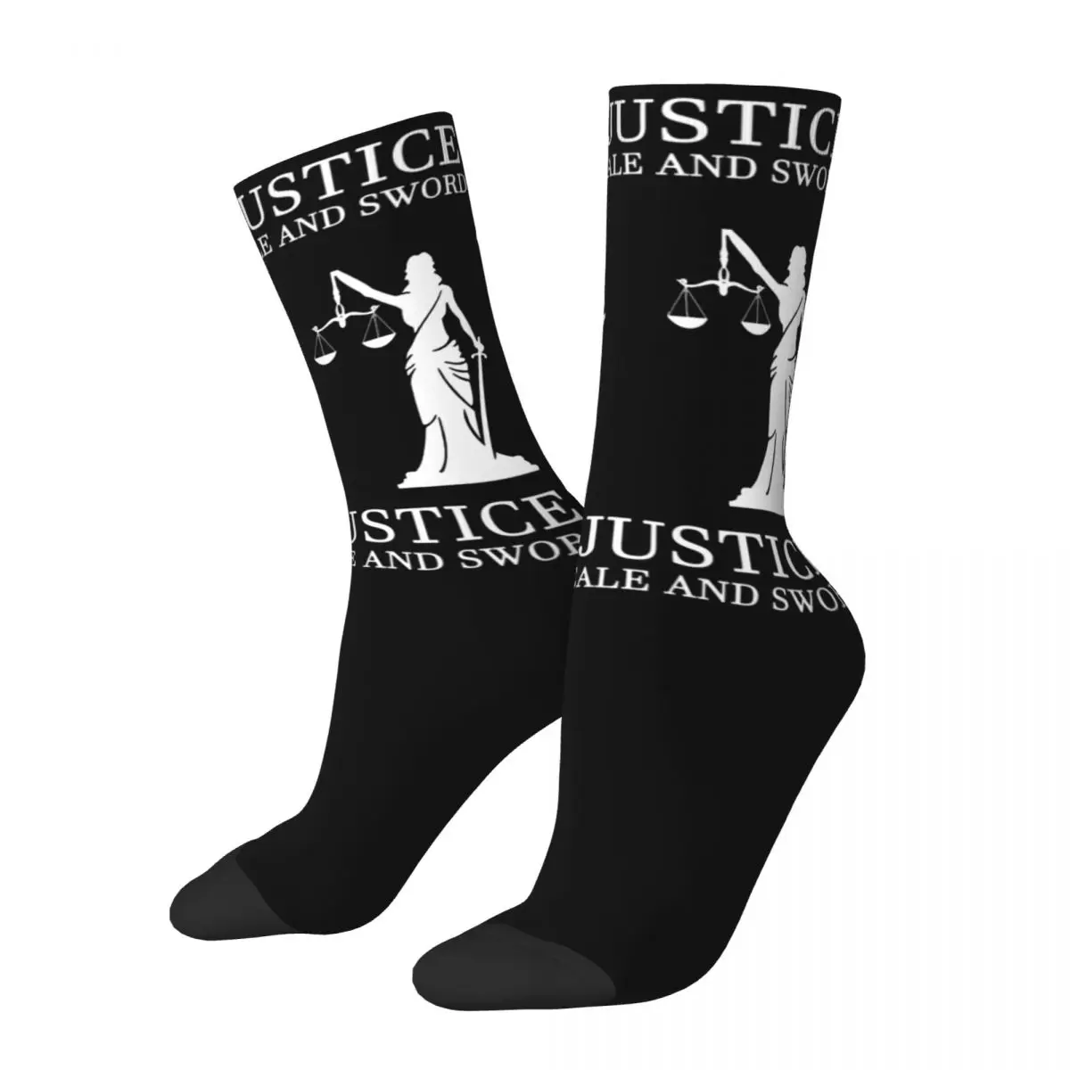 

Harajuku Gold Scales Of Justice Law Logo Unisex Socks Running 3D Print Happy Socks Street Style Crazy Sock