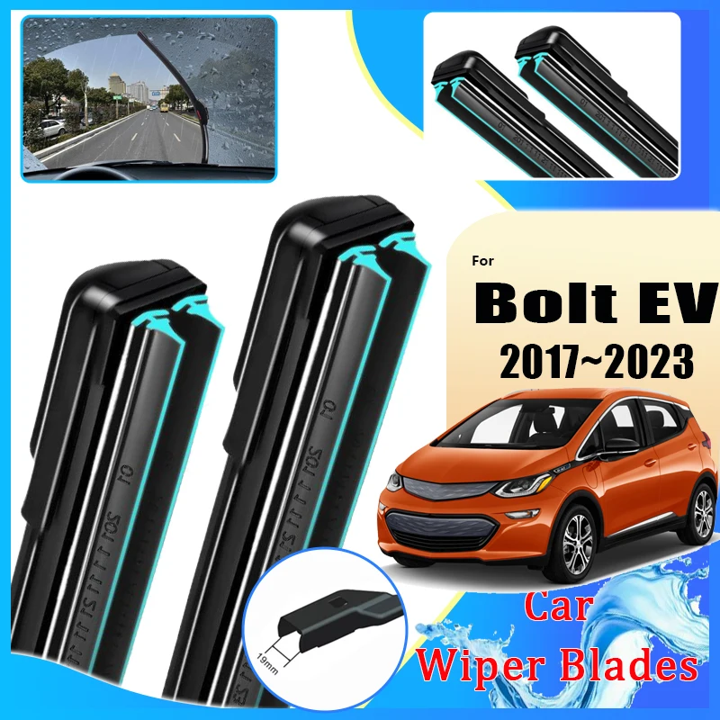 Car Windscreen Wipers For Chevrolet Bolt EV 2017 2018 2019 2020~2023 Front Hybrid Wiper Blades Window Brushes Auto Accessories