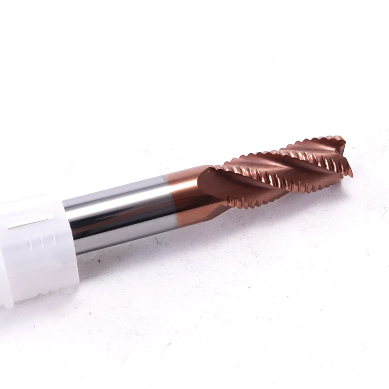 ZGT Roughing Thép Vonfram Dao Phay Cấp Cối Xay HRC55 4 Sáo 4Mm 6Mm 8Mm 10Mm 12mm CNC Cắt Kim Loại Hợp Kim Carbide Roughings