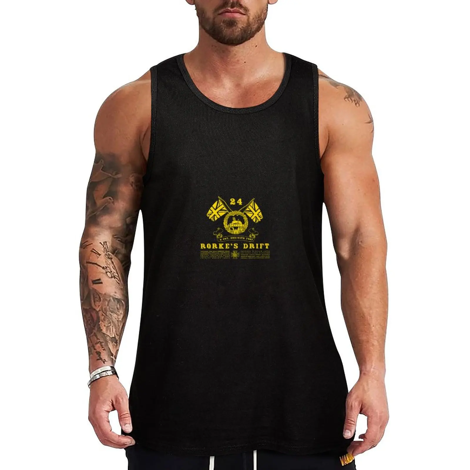 

Rorkes Drift Inspired by Zulu Tank Top sleeveless vests gym clothes for man gym accessories men