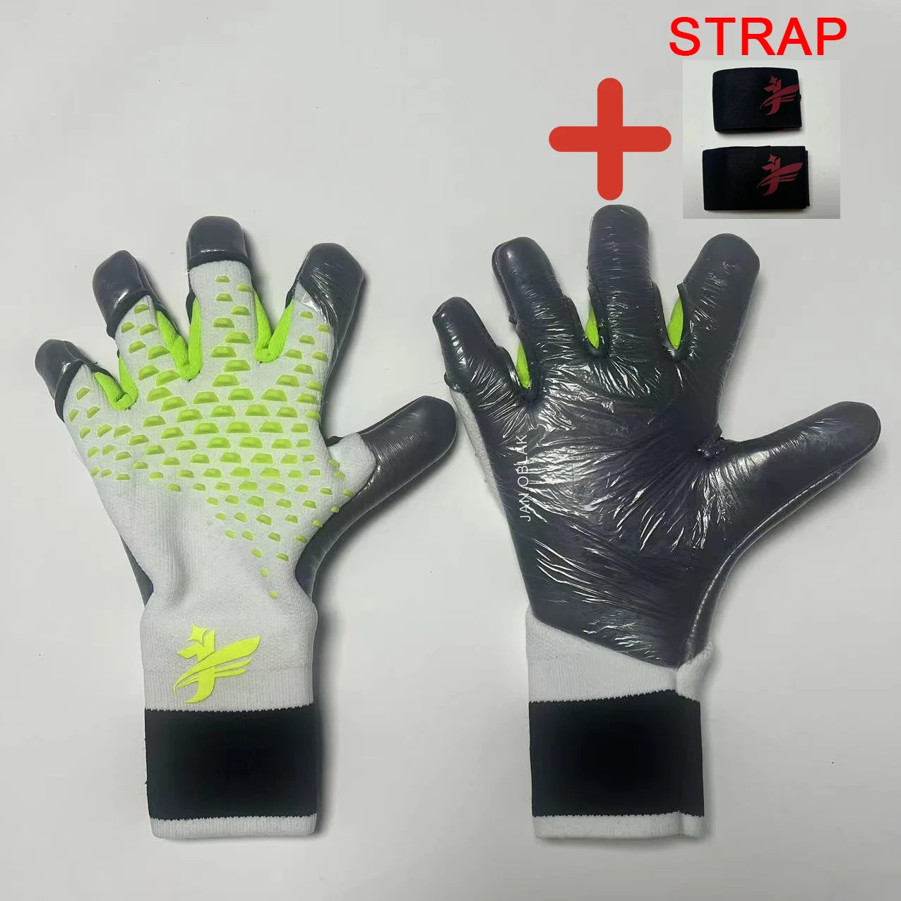 Men Kids Size Latex Professional Soccer Goalkeeper Gloves Strong Finger Football Match Gloves