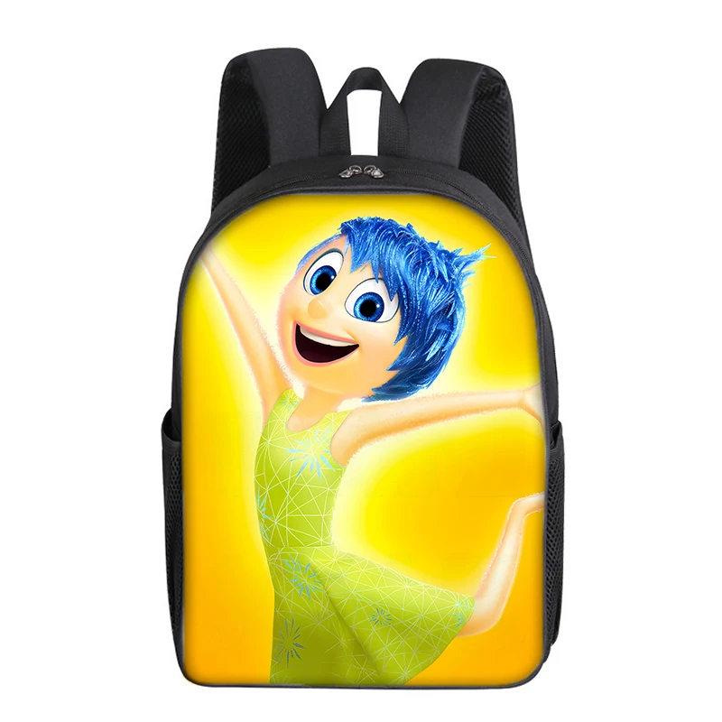 16 Inch Disney Inside Out Kids Backpacks Cartoon Anime Joy Sadness Rucksack Student BookBags School Bags Children Knapsack Gift