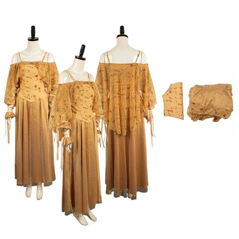 

Костюм Амидала для косплея Падме, топ с цветочным принтом, юбка, фантазия, космическая битва, женское маскировочное платье, наряды, карнавальный костюм на Хэллоуин