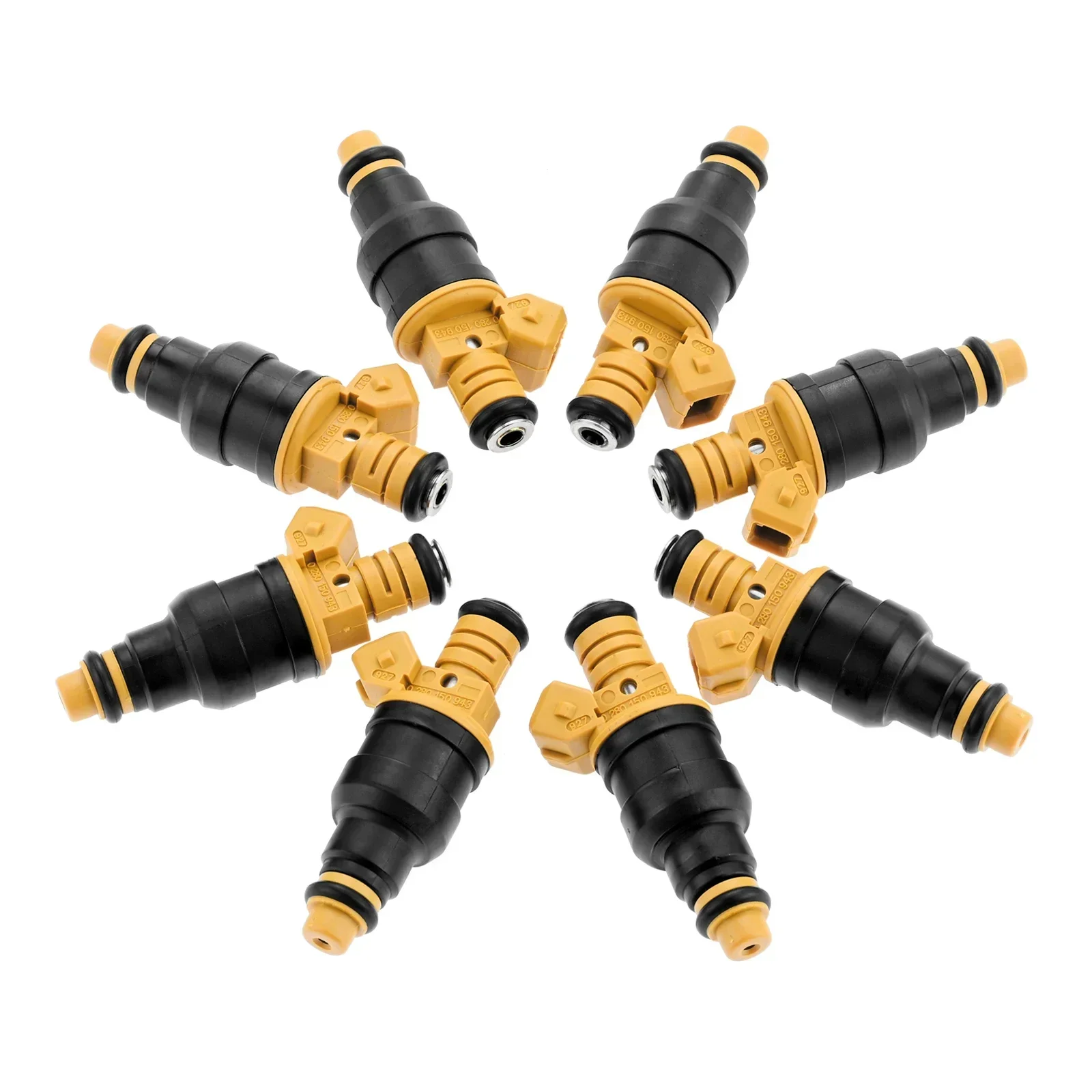 8Pcs 0280150943 Car Fuel Injectors Set for Ford Lincoln Mercury F150 F250 F350 E350 Mustang Bronco Navigator 4.6L 5.0L 5.4L 5.8L