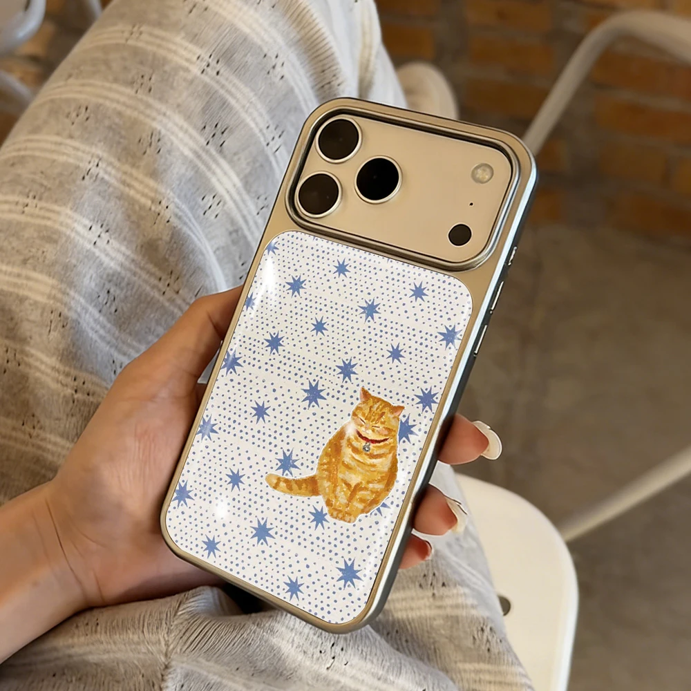 Polka Dot Katze Drop Glue INS Hülle für iPhone 15 17 13 Pro Max Phone 11 12 13 17 ProMax 14 15 16 Plus Hüllen Stoßfest Niedliche Coque – Detail 11