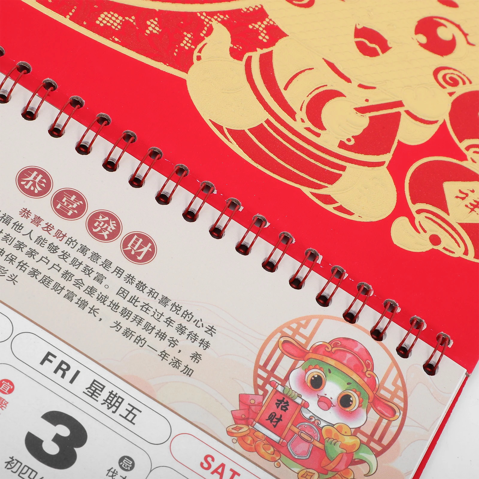 2025 تقويم الحائط الصيني سنة الأفعى الأحمر تنقش لوحة الحظ ديكور معلق شهري السنة القمرية الجديدة مخطط مكتب المنزل