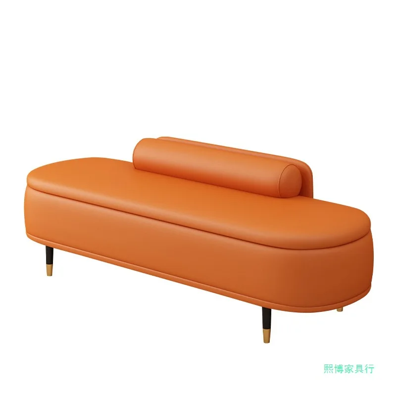 

Light luxury shoe change stool household door storage stool bedroom senior bedside clothing store long sofa