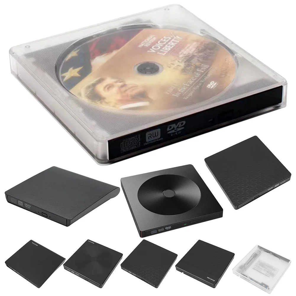 

Внешний тонкий DVD RW/CD-рекордер USB 3.0 с оптическим приводом Type-C, портативный проигрыватель и записывающее устройство для DVD/CD-ROM