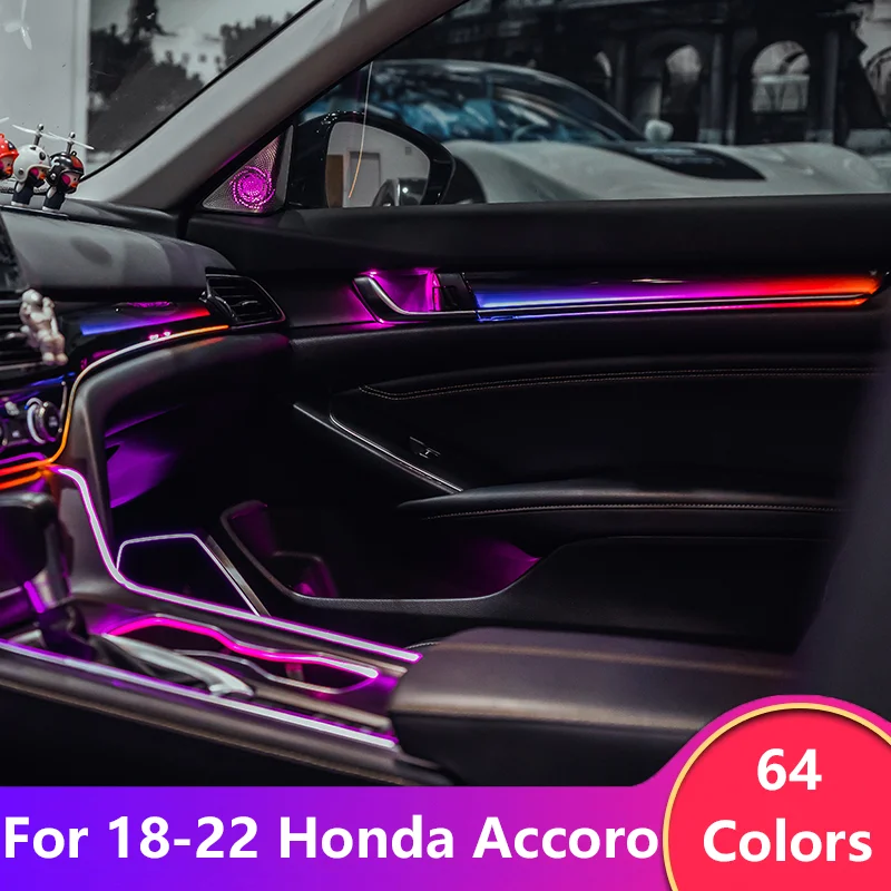 

Ezontronics Ambient Light For Honda 10th Accord 2018-2022 Atmosphere environtal mood ambilight Lighting lumiere Dynamic Magic