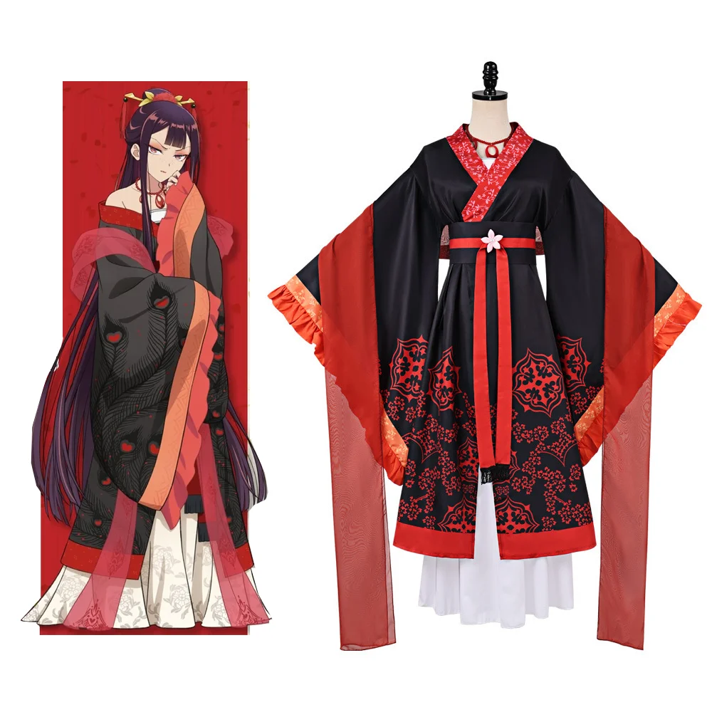 

Zhuhuiyue Cosplay Shu Keigetsu Though I Am an Inept Villainess Costume Headwear Undershirt Coat Halloween Carnival Disguise