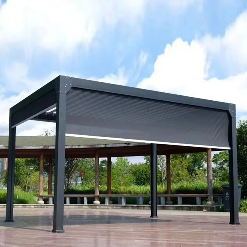 Outdoor gazebo electric courtyard garden terrace balcony awning aluminum alloy pavilion pergola 3X3M