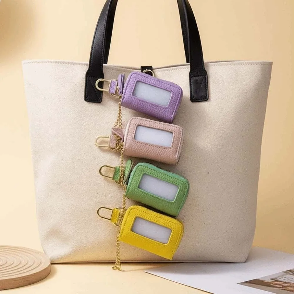 

Портативный подвесной кошелек для монет с двойной молнией, однотонный кожаный чехол для ключей от машины, классическая водонепроницаемая сумка для мелочей, мужская сумка для мелочей