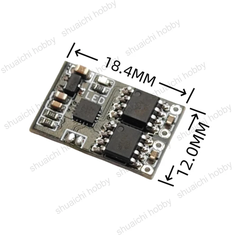 Regolatore di velocità elettronico bidirezionale spazzolato ESC 1-3S 3A/5A bidirezionale con indicatore luminoso a LED per parti di veicoli