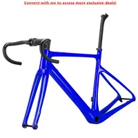 AIRWOLF T1000 Max Tires 700*40c Disc Brake BB Right Road Bike Frame Carbon Gravel Bike Frameset Carbon Frame For Gravel Bicycle