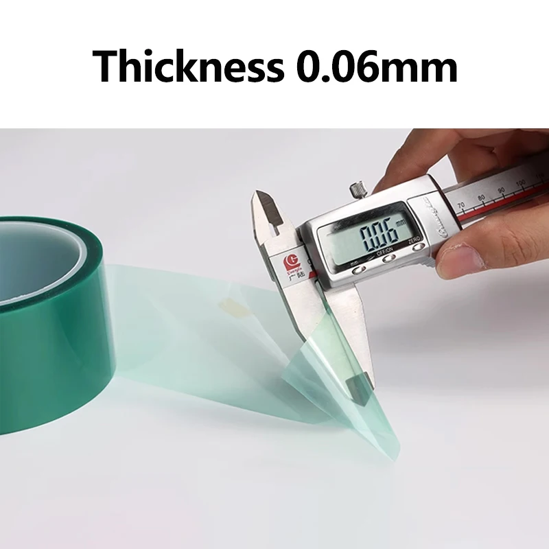 3mm-100mm Green PET Masking Film Tape 33M/Roll Heat Resistant PCB Board Solder SMT Plating Shield Insulation Protection Tapes