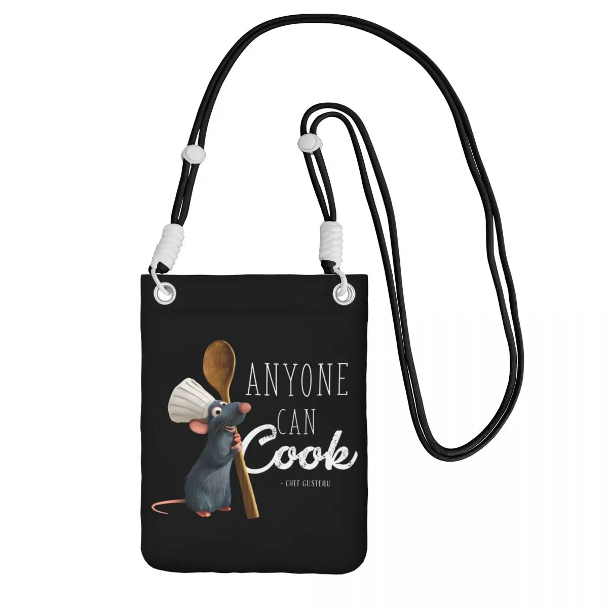 

Custom Ratatouille Smart Phone Wallet With Strap Comedy Cartoons Crossbody Bag Women Men Traveling Mobile Phone Bag