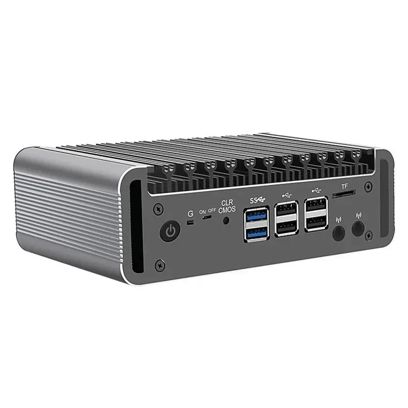 Topton Solid Firewall Intel i3 N355 N305 8 Core 4xi226-V 2.5G Mini PC N150 N100 DDR5 2xNVMe Fanless Soft Router Proxmox Server