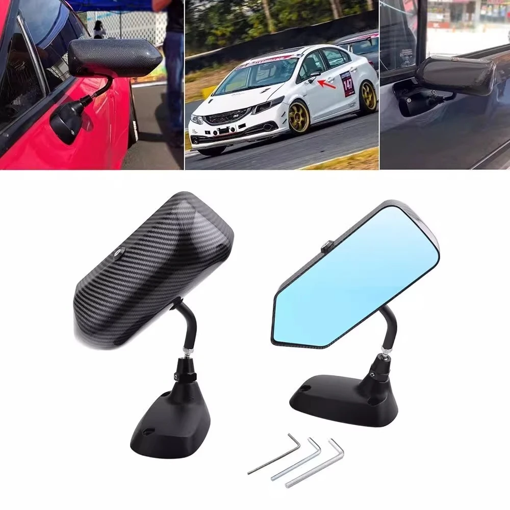 

Car modified racing carbon fiber rearview mirror, universal outdoor rearview mirror