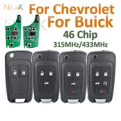 Car Remote Key For Chevrolet Cruze Spark Malibu Aveo Sail Trax Volt Orlando Camaro Sonic Equinox for Buick Encore 46 Chip Fob